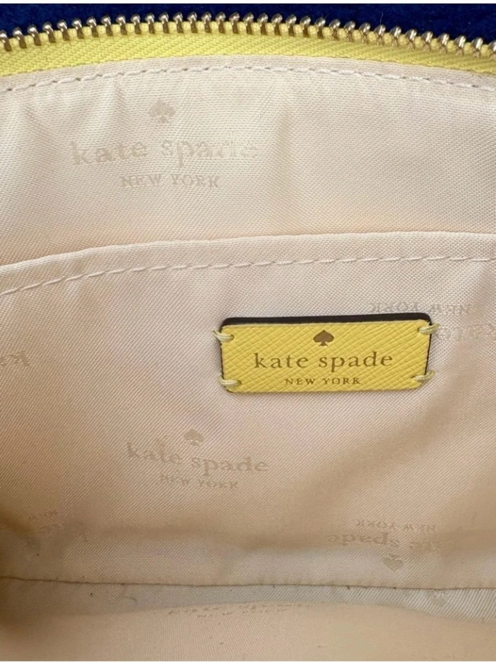 Kate Spade‎ Sadie Saffiano Leather Top Zip Yellow Crossbody Bag